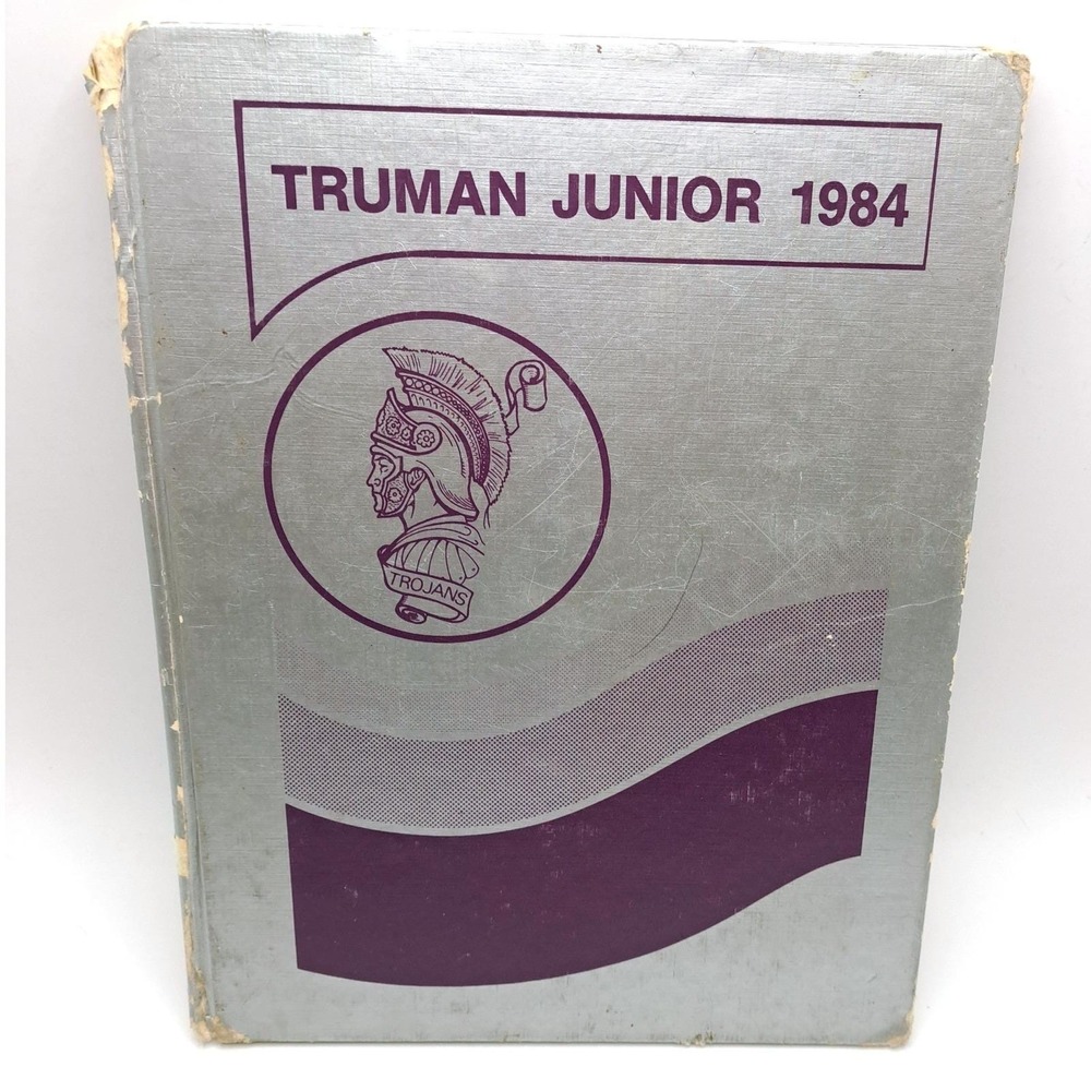 Truman Junior High 1984 Yearbook Taylor Michigan Trojans Signed Vintage School